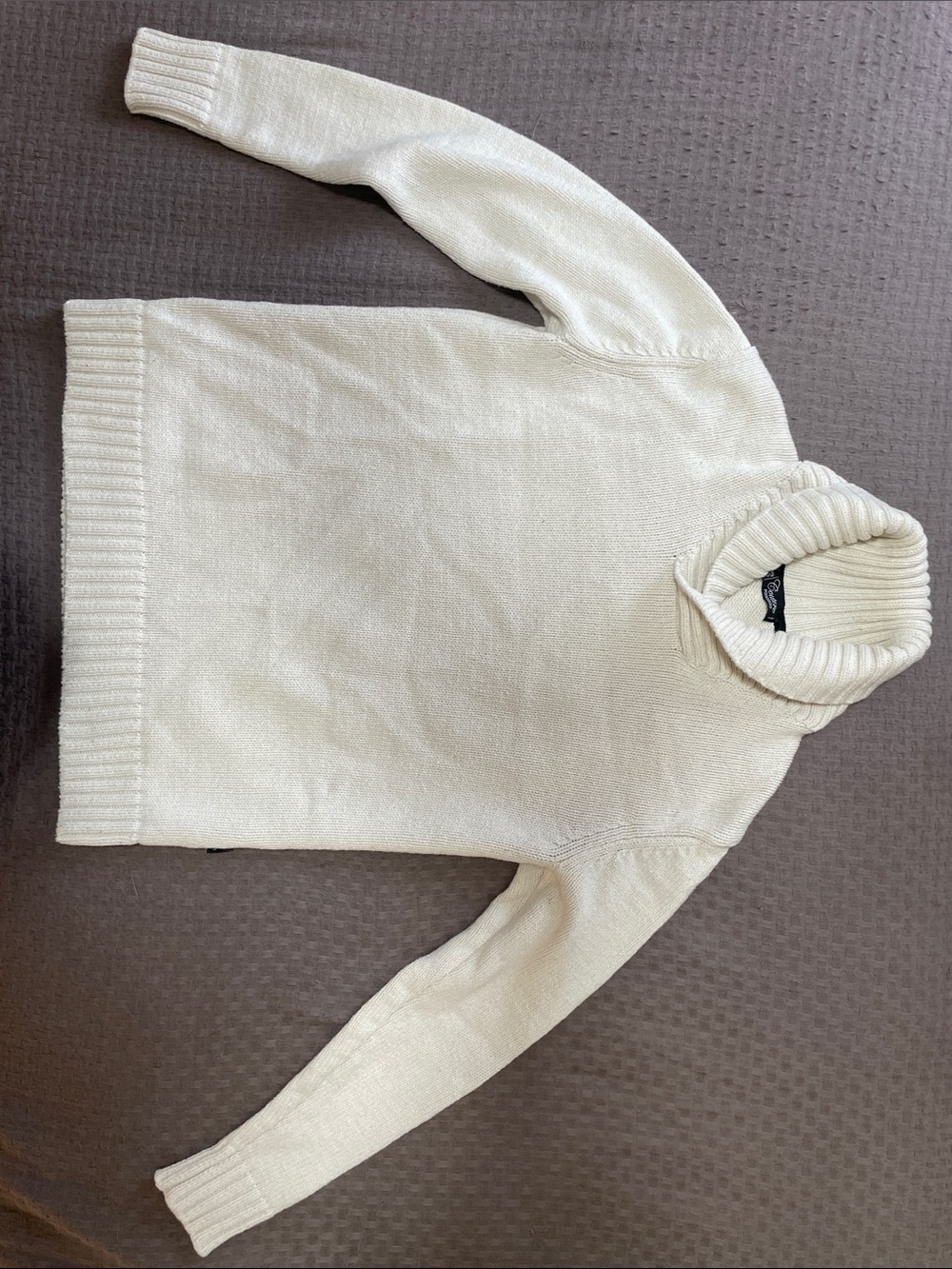 Point Zero Cream Turtleneck Sweater